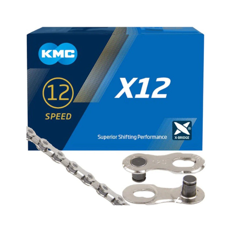 Cadena 12v Kmc X12 126 Eslabones 1x12 Original Taiwan Mi tienda-Repuesto-de-bicicleta