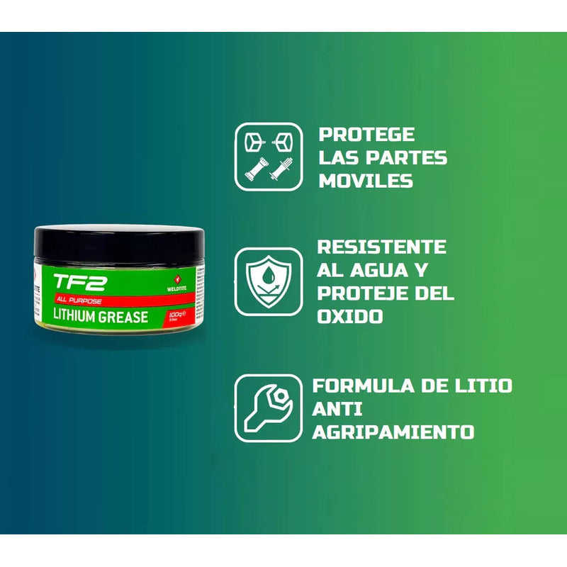 Pack Lubricante De Cadena Ceramico Y Grasa Tf2 Weldtite Mi tienda-Repuesto-de-bicicleta