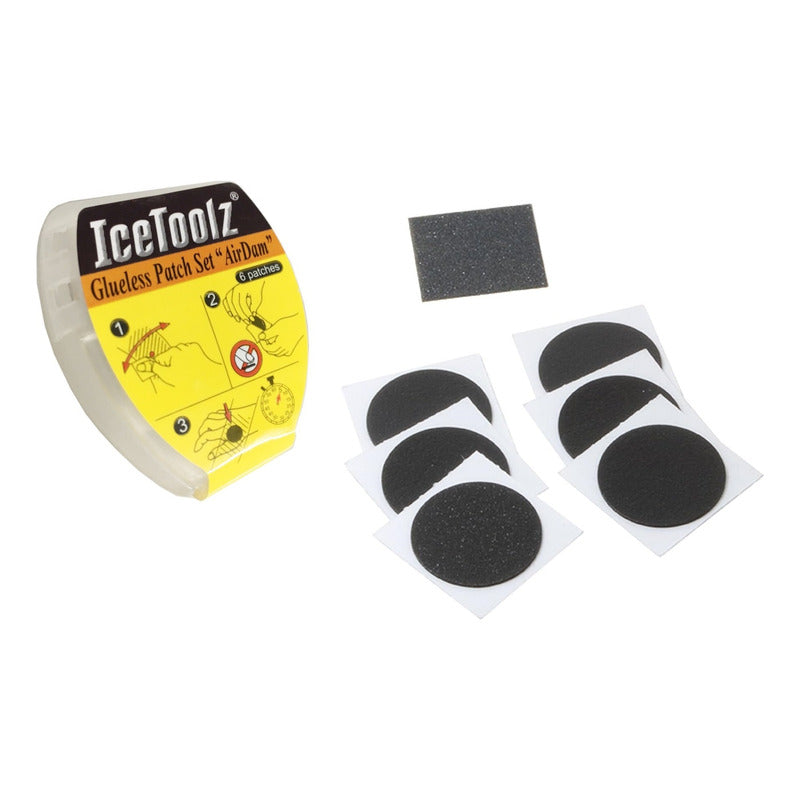 Kit 6 Parches Reparacion Bicicletas Icetoolz Autoadhesivos Mi tienda-Repuesto-de-bicicleta