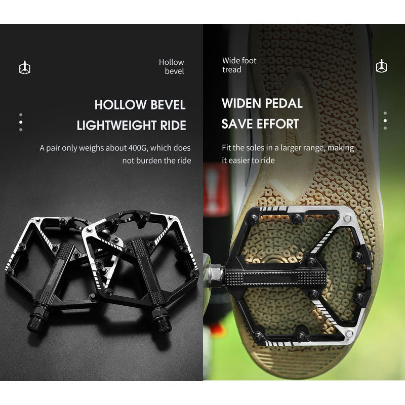 Pedales Bicicleta Plataforma Aluminio Rod. Sellados C/ Pines Mi tienda-Repuesto-de-bicicleta