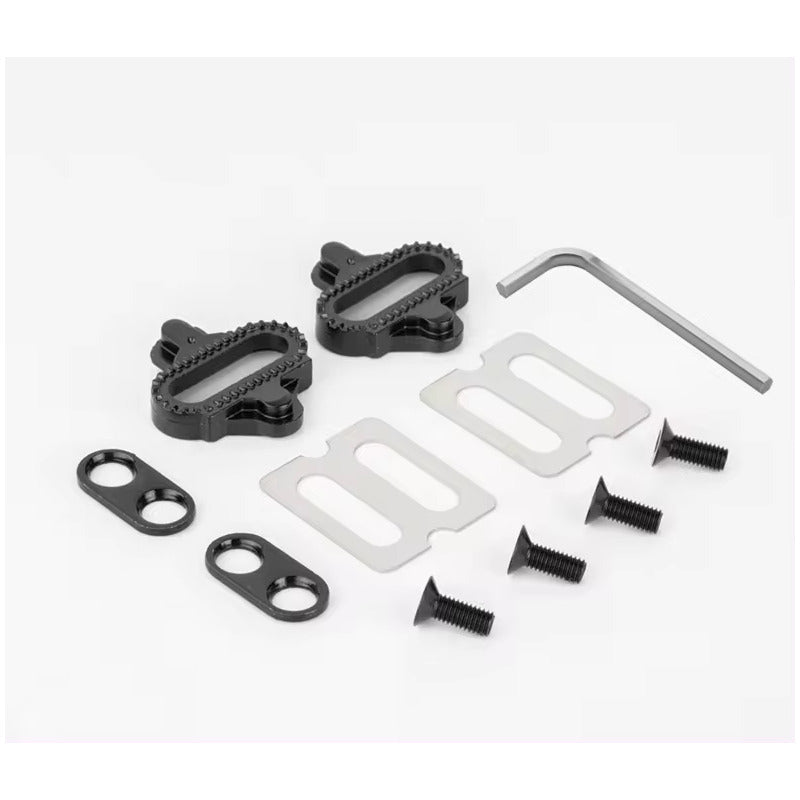 Pedales Anclaje Spd Y Plataforma Aluminio Mixtos Con Calas Mi tienda-Repuesto-de-bicicleta