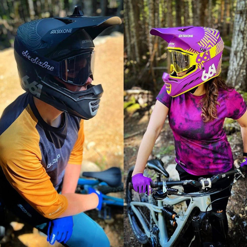 Antiparra Sixsixone 661 Radia Script L Negro Mtb Enduro Dh - Clear Smoked - Negro