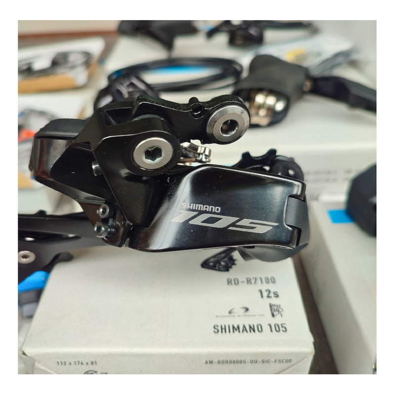 Pata Cambio Trasero Shimano 105 R7100 12v Shadow Ruta Gravel Negro