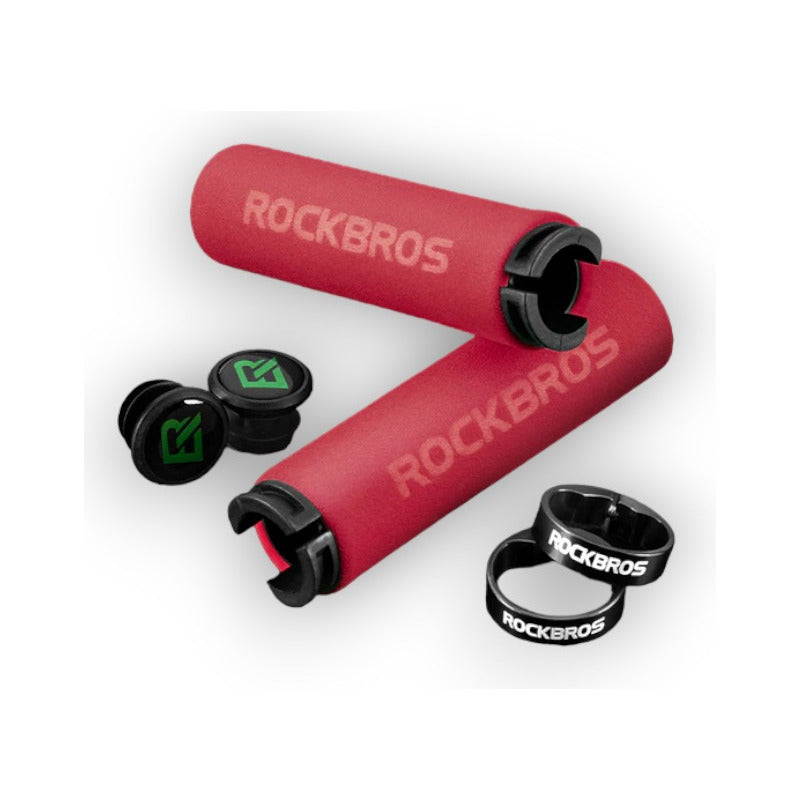 Puños Bicicleta Rockbros Empuñadura Lock Grips Mtb Colores Mi tienda-Repuesto-de-bicicleta