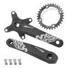 Volante Monoplato Eje Cuadrado Corona 32t 34t 36t Y Pernos Mi tienda-Repuesto-de-bicicleta