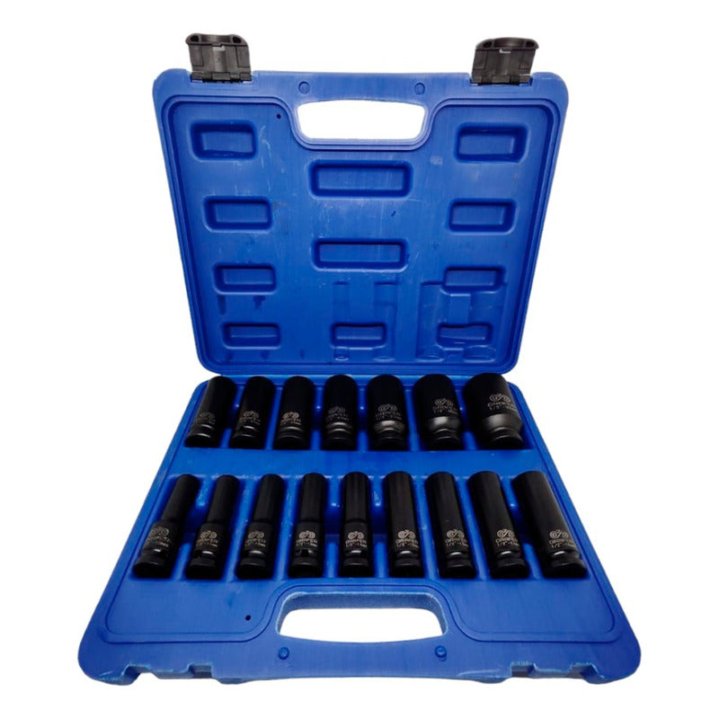 Caja Juego Dados Impacto Profesional Cuadrante 1/2 16 Piezas Mi tienda-Repuesto-de-bicicleta