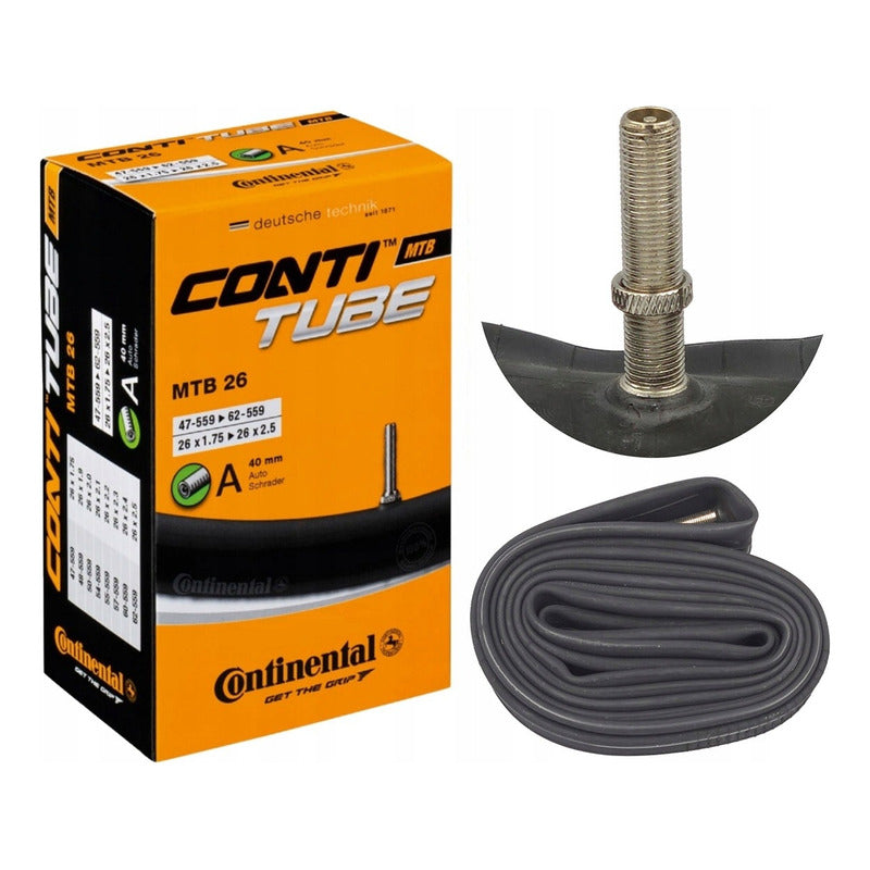 Camara Bicicleta Continental Aro 26 X 1.75/2.50 Valvula Auto Mi tienda-Repuesto-de-bicicleta