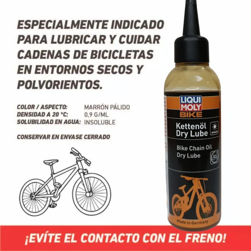 Aceite Cadena Bicicleta Liquimoly Dry Clima Seco 100ml
