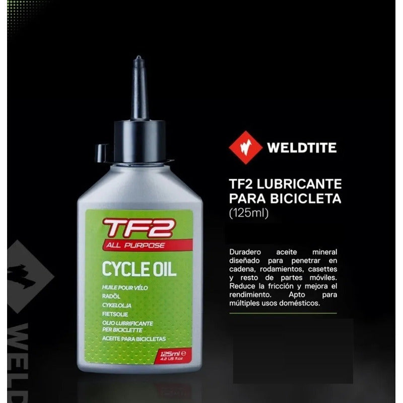Aceite Lubricante Bicicleta Tf2 Weldtite Para Piezas 125ml Mi tienda-Repuesto-de-bicicleta
