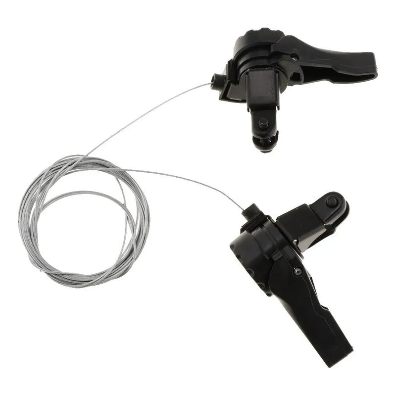 Set Manillas Cambio Trasero Desviador Y Fundas 3x 5v 6v 7v