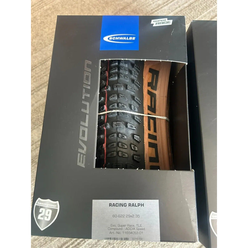 Neumatico29x2.35 Schwalbe Racing Ralph Addix Speed Race Tlr Negro-marron