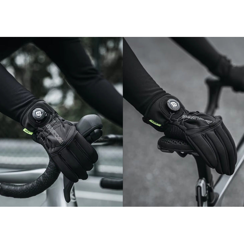 Guantes Bicicleta Rockbros Boa Tactil Termico Invierno Frio Mi tienda-Repuesto-de-bicicleta