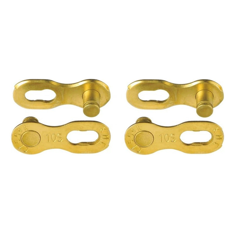 Conector Eslabón Rápido Kmc 10v Gold - 2 Unidades Mi tienda-Repuesto-de-bicicleta
