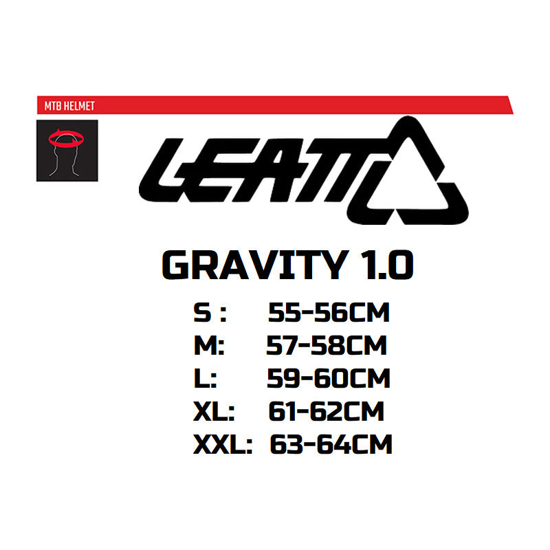 Casco Integral Bicicleta Mtb Leatt Gravity 1.0 V23 Dh Enduro Mi tienda-Repuesto-de-bicicleta