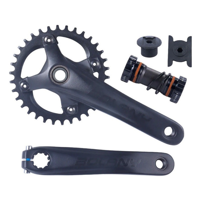 Volante Monoplato Integrado Con Motor Bsa 68/73mm Y Corona Mi tienda-Repuesto-de-bicicleta