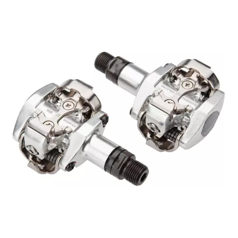 Pedal Anclaje Automaticos Spd Shimano Pd-m505-s Silver Mtb Mi tienda-Repuesto-de-bicicleta