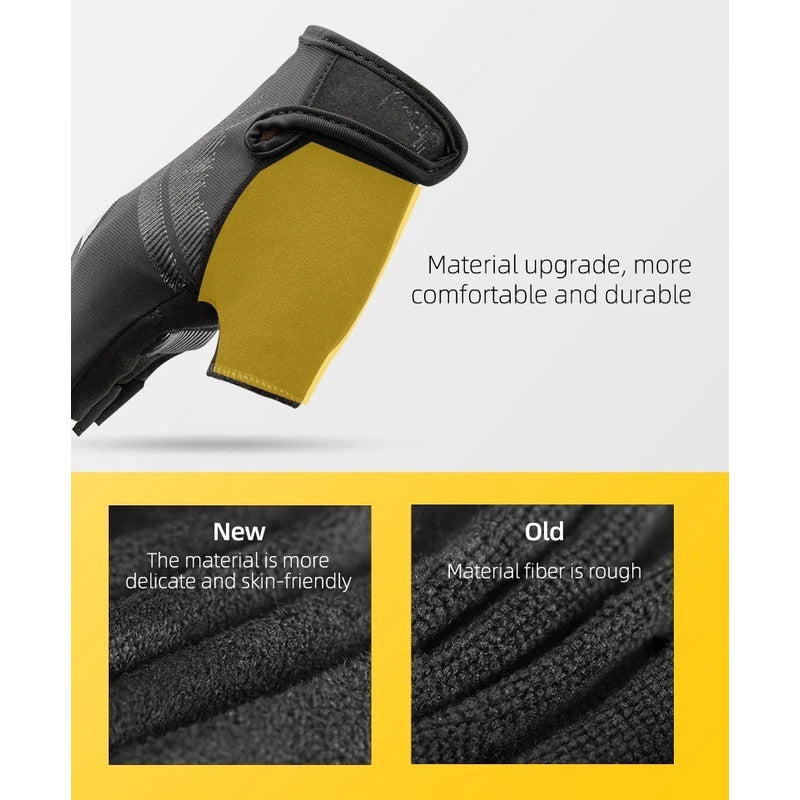 Guantes Bicicleta Rockbros Reflectantes Dedo Corto Ruta Mtb Mi tienda-Repuesto-de-bicicleta