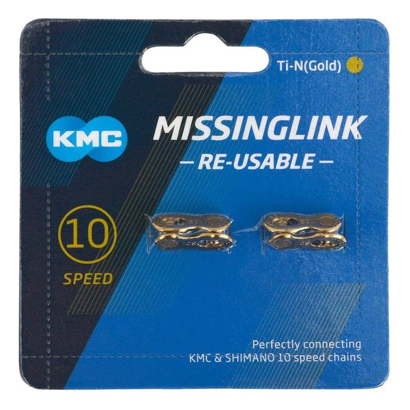 Conector Eslabón Rápido Kmc 10v Gold - 2 Unidades Mi tienda-Repuesto-de-bicicleta