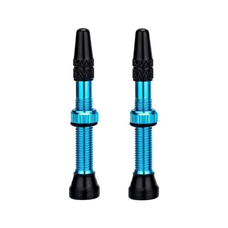 Set 2 Valvulas 40mm Cnc Francesa Presta Tubeless Colores Mi tienda-Repuesto-de-bicicleta