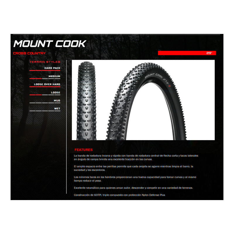 Neumatico Aro 27.5 X 2.10 Arisun Mount Cook Rsd Tubeless Tlr Mi tienda-Repuesto-de-bicicleta