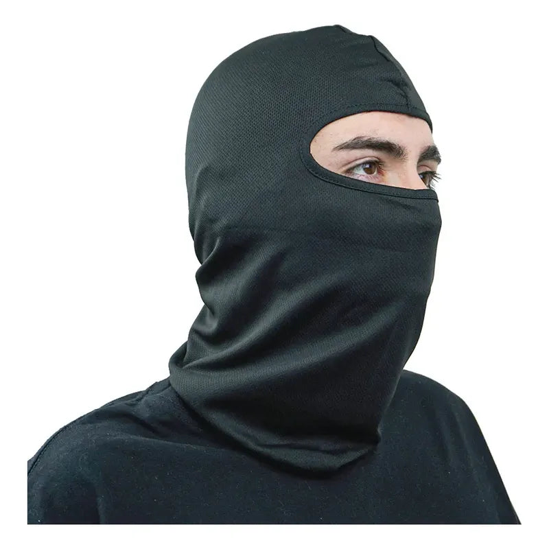 Mascara Balaclava Pasamontaña Trip Dry Fit Moto Ciclismo Negro Liso Unica