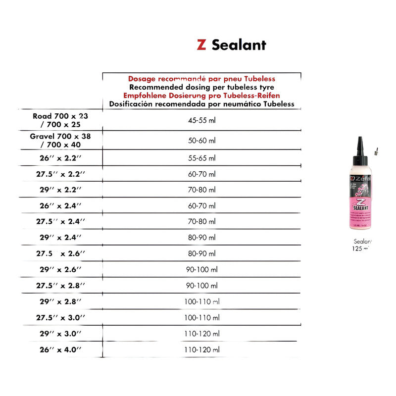 Liquido Sellante Antipinchazo Tubular Zefal 125ml Mtb Ruta Mi tienda-Repuesto-de-bicicleta