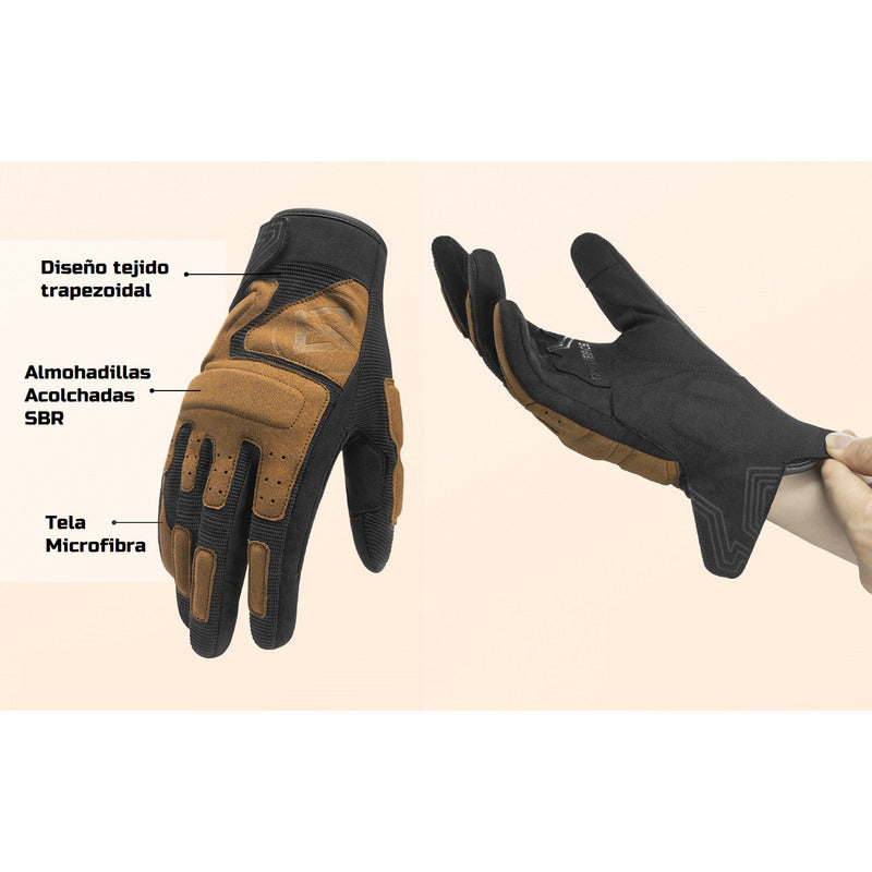 Guantes Bicicleta Moto Rockbros Dedo Largo Tactil Respirable Mi tienda-Repuesto-de-bicicleta