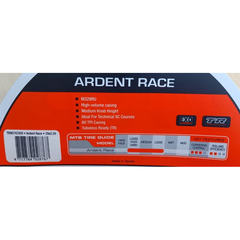 Neumatico Aro 29x2.20 Maxxis Ardent Race Exo Tubeless Mi tienda-Repuesto-de-bicicleta