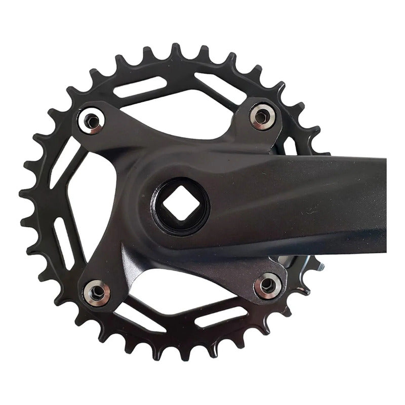 Volante Monoplato Aleacion Eje Cuadrado Corona 34t Y Pernos Mi tienda-Repuesto-de-bicicleta