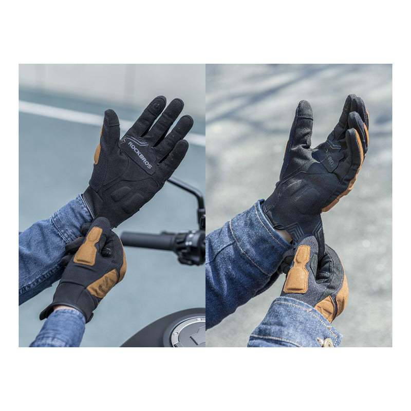 Guantes Bicicleta Moto Rockbros Dedo Largo Tactil Respirable Mi tienda-Repuesto-de-bicicleta