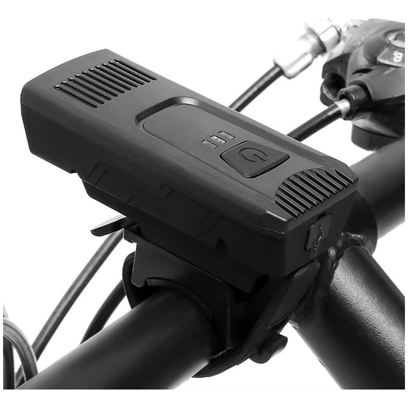 Luz Led Delantera Bicicleta 300lm Recargable Usb 1500mah Mi tienda-Repuesto-de-bicicleta