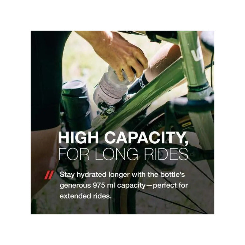 Botella Caramagiola Zefal Magnum Libre De Bpa 975ml Negro Transparente