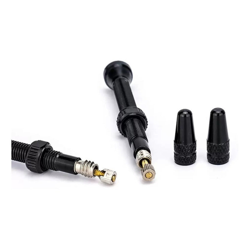 Set 2 Valvulas 40mm Cnc Francesa Presta Tubeless Colores Mi tienda-Repuesto-de-bicicleta