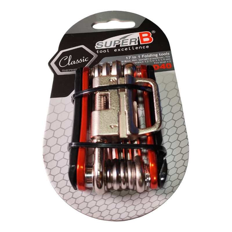 Herramienta Multifuncion Super B 17 En 1 Con Corta Cadena Mi tienda-Repuesto-de-bicicleta