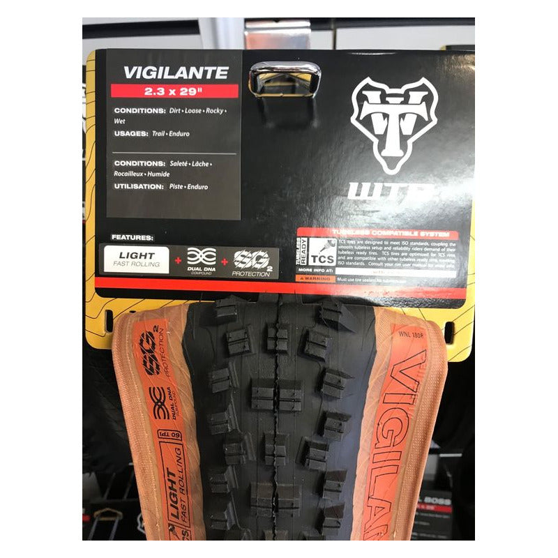 Neumatico Wtb Vigilante Aro 29 X 2.30 Tubeless Sg2 Enduro Mi tienda-Repuesto-de-bicicleta