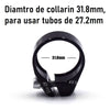 Abrazadera Collarin Bicicleta 31.8mm Para Tubo Tija 27.2mm