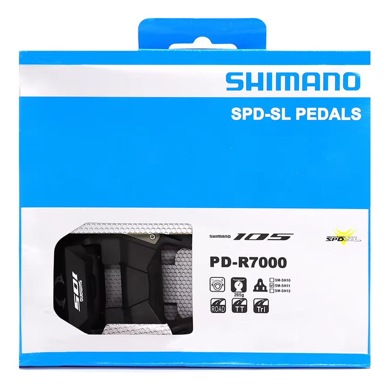 Pedales Anclaje Spd Shimano 105 Pd-r7000 Carbono Originales Negro