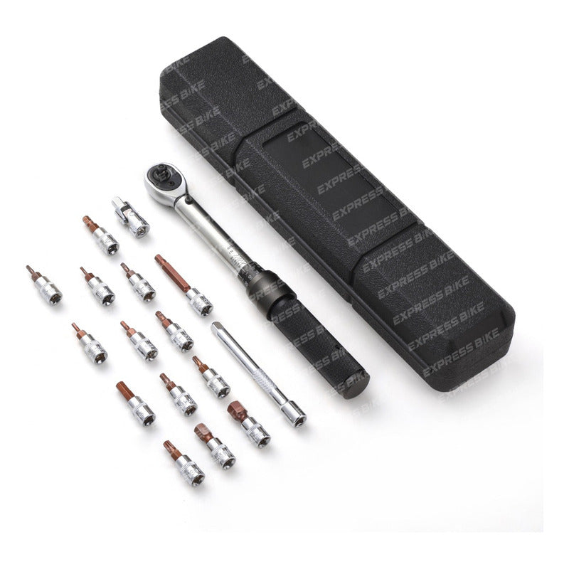 Llave De Torque Profesional 1/4 Pulgada 5 A 30nm - 18 Piezas Mi tienda-Repuesto-de-bicicleta