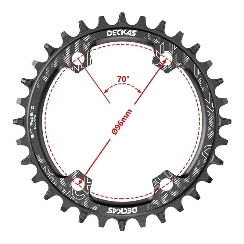 Corona Narrow 32t Y 34t 96 Bcd Shimano M6000 M7000 M8000 Mi tienda-Repuesto-de-bicicleta