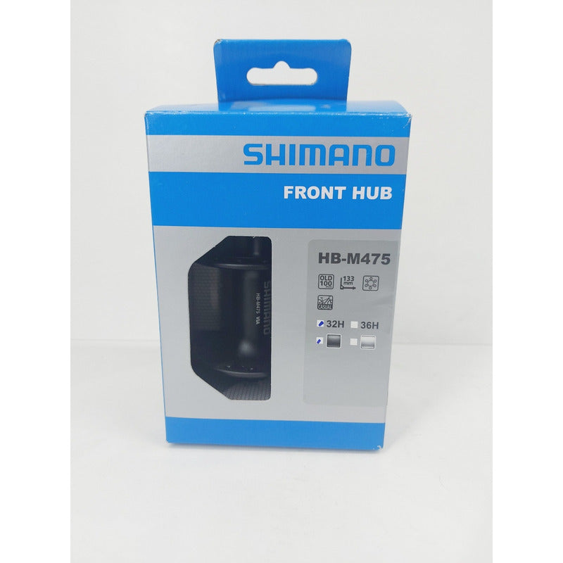 Maza Delantera Shimano Hb-m475 9x100mm 36h Aluminio 6 Pernos