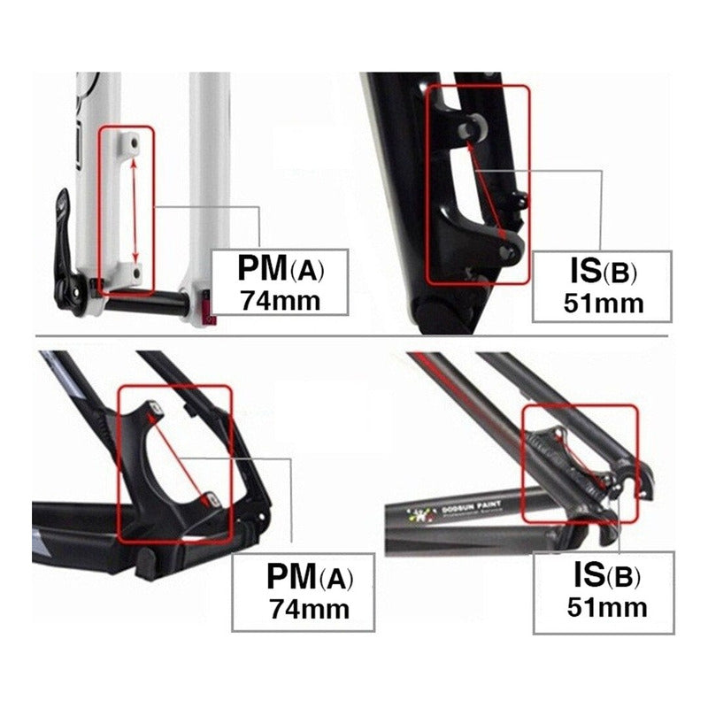 Adaptador Caliper Freno Shimano Bicicleta 203mm Pm Del/tras Mi tienda-Repuesto-de-bicicleta