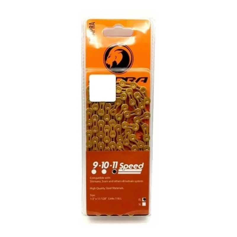 Cadena 11v Kapra Gold Dorada 1x11 Compatible Sram Shimano Mi tienda-Repuesto-de-bicicleta