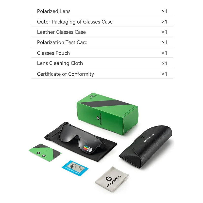 Lentes Gafas Polarizados Deportivos Rockbros Protección Uv Mi tienda-Repuesto-de-bicicleta