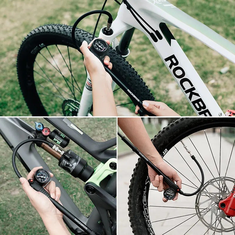 Bombin Suspension Horquilla Shock Tija Alta Presión 300psi Mi tienda-Repuesto-de-bicicleta