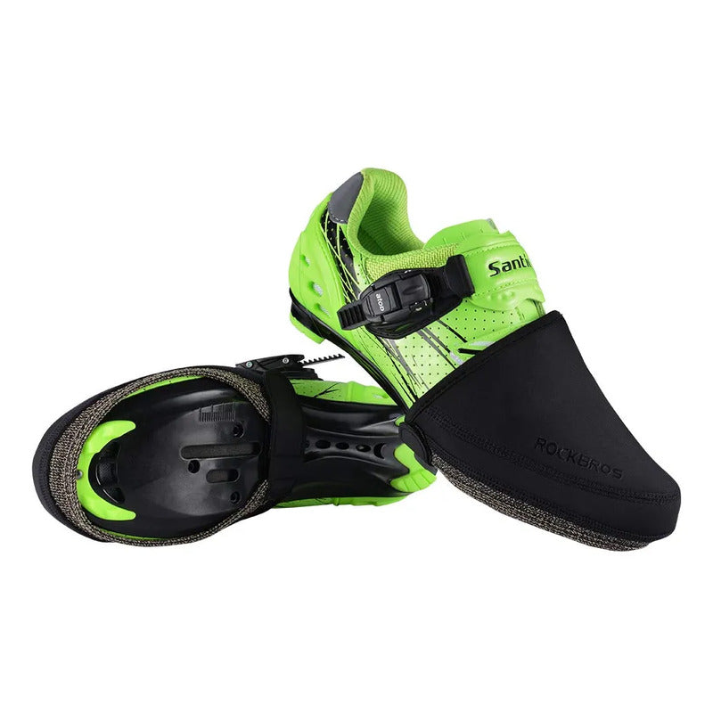 Cubre Zapato Calzado Termico Viento Impermeable Bicicleta Negro S-m