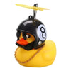 Pato Patito Fachero Bola 8 Bicicleta Moto Casco Auto Amarillo