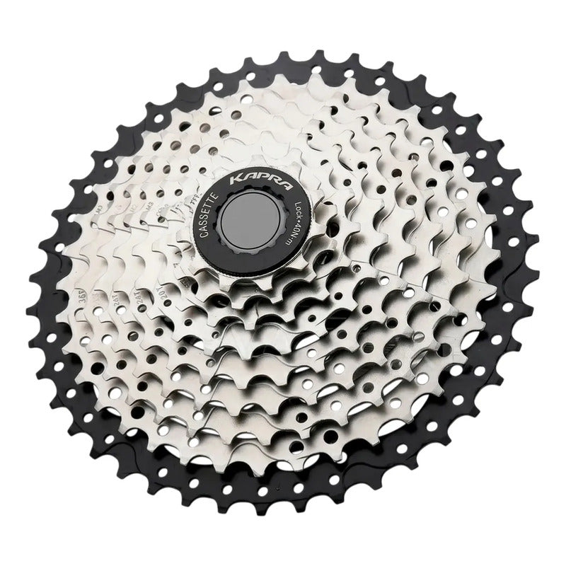 Piñon Cassette Kapra 9v 11-42 Compatible Nucleo Shimano Hg Plateado 11 42