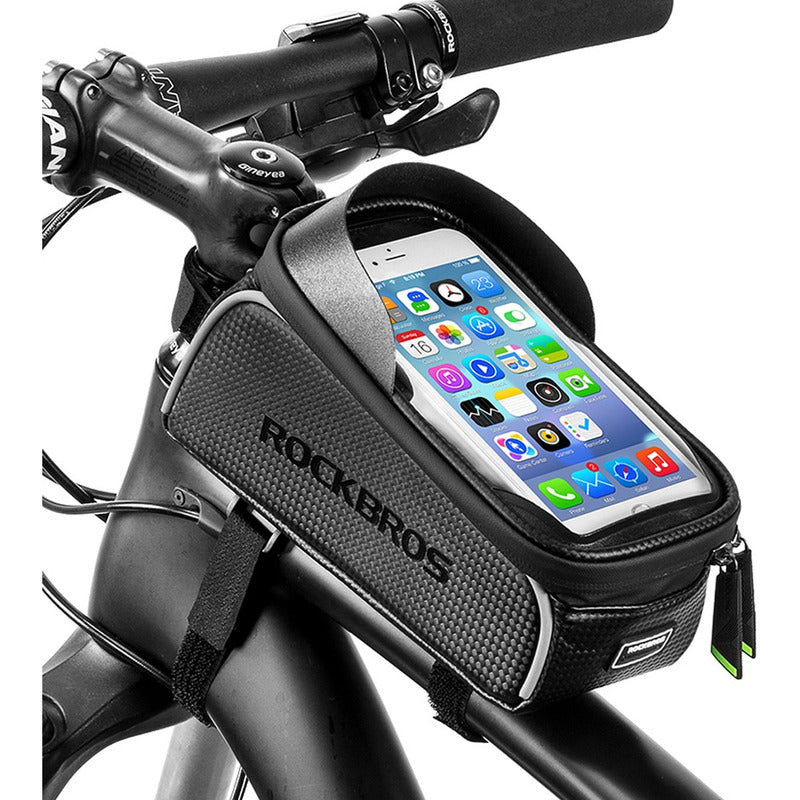 Bolso Delantero Bicicleta Porta Celular Impermeable Rockbros Mi tienda-Repuesto-de-bicicleta