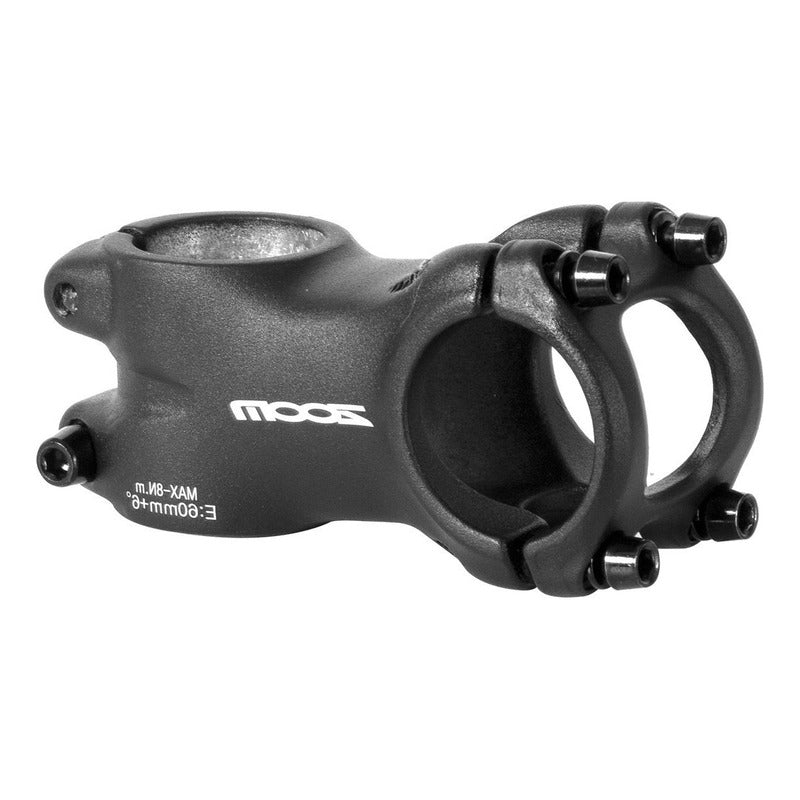 Tee Potencia Zoom 28.6 X 31.8 Aluminio Cnc 40mm A 90mm Mtb Negro 6 Cm 6