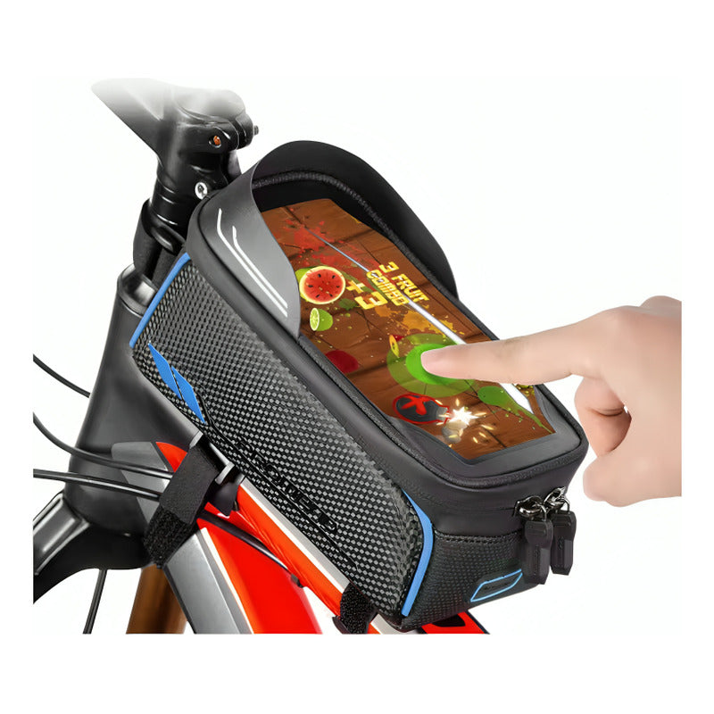 Bolso Delantero Bicicleta Porta Celular Tactil Impermeable Mi tienda-Repuesto-de-bicicleta